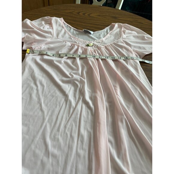 Vanity Fair vintage pink night gown and robe size S/M - Picture 5 of 10